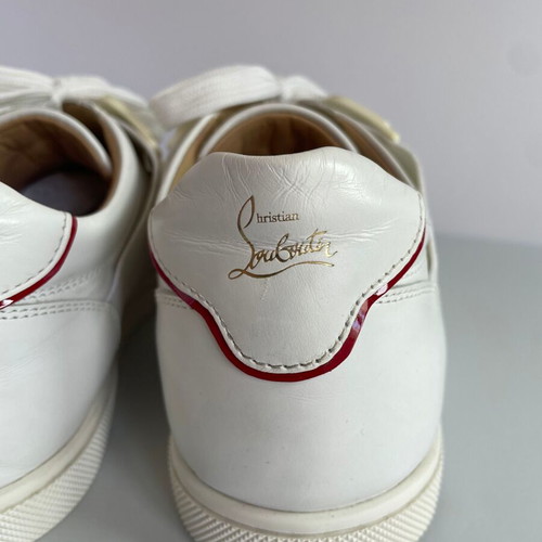 Christian Louboutin leather sneakers like new, size 38, white