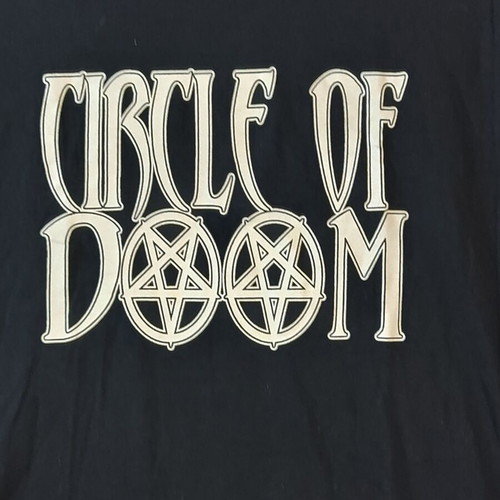 Fruit of the Loom Circle of Doom black T-shirt XL, gothic rock