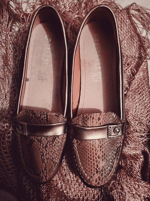 Leather shoes anatomical used, size 40, brown