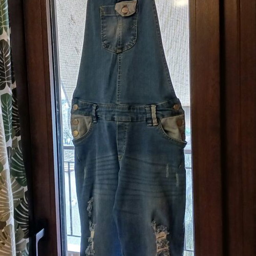 Denim salopette like new, blue, teen and women's