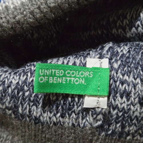 Benetton Kids Hat like new, gray and blue