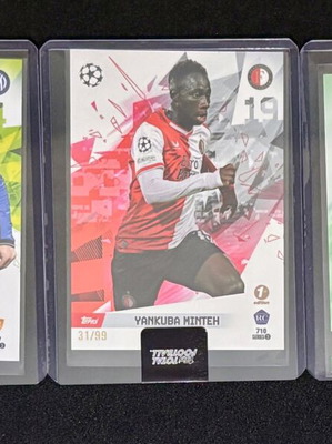 Topps Total Football cards Zanetti, Minteh RC, Evander like new