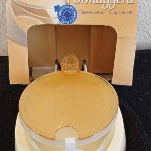 Italian cheese serving container with glass jar, new, Snips