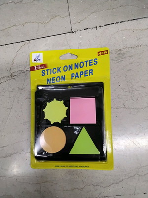 Sticky notes new, 4 different shapes, 50 sheets each