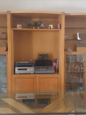 Χειροποίητο σετ τραπεζαρίας με τραπέζι, 6 καρέκλες και σύνθετο σαλονιού, σαν καινούργιο