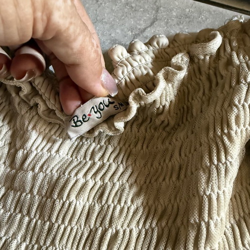 Be You Boho Dress like new, beige, size M
