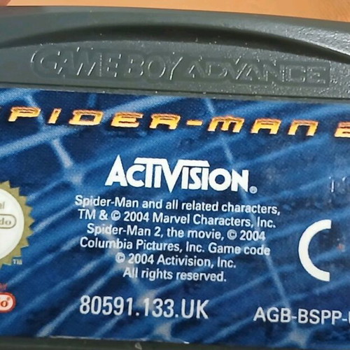 Spider Man 2 Game Boy game very good condition
