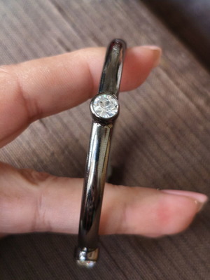 Dyrberg/Kern bracelet used with crystals silver tone