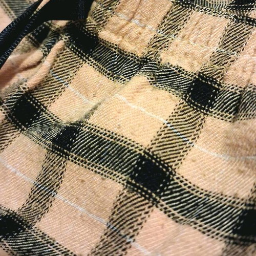 Checked pajama pants like new, XS/S, black and yellow