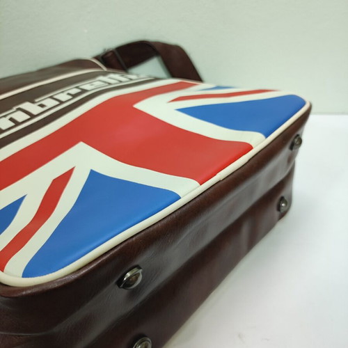 Lambretta Retro Messenger Bag Union Jack Brown new