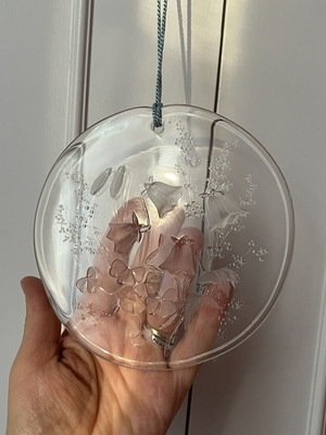 Vintage Wiesengrund crystal suncatcher, 15cm, Germany