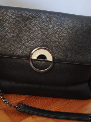 Christina Malle Clio clutch τσάντα σαν καινούργιο, μαύρη ώμου
