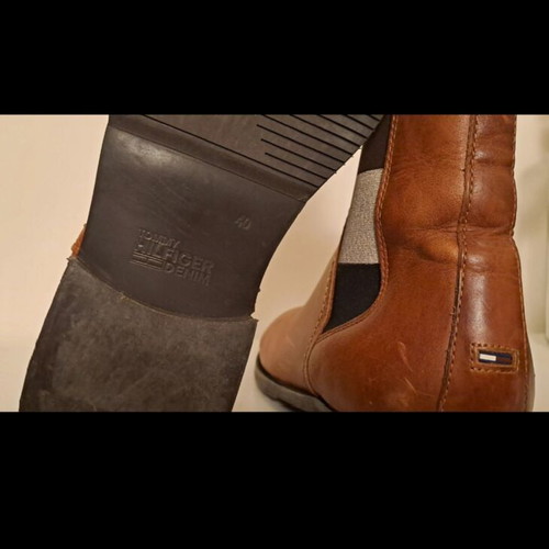 Tommy Hilfiger ankle boots used, camel, size 40