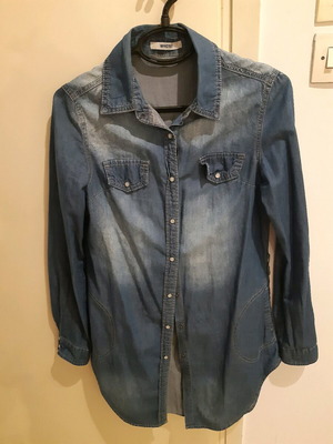Denim shirt like new, blue, size S