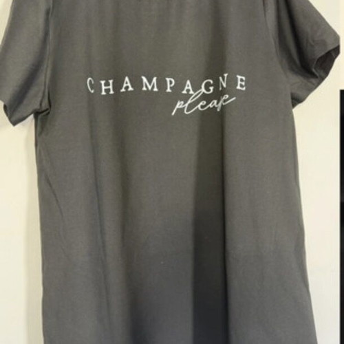 T-shirt Champagne Please, black, small