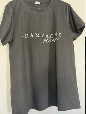 T-shirt Champagne Please, black, small