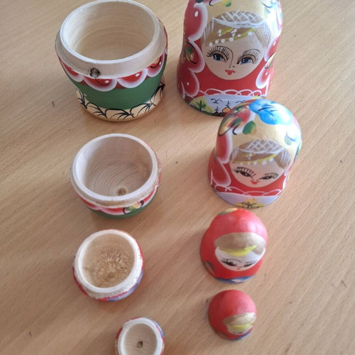 Babushka wooden hand-painted new Russian