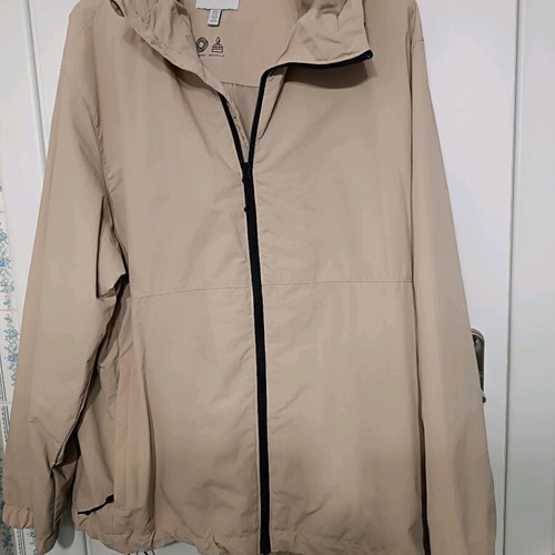 H&M men's windbreaker jacket new, beige, size XL