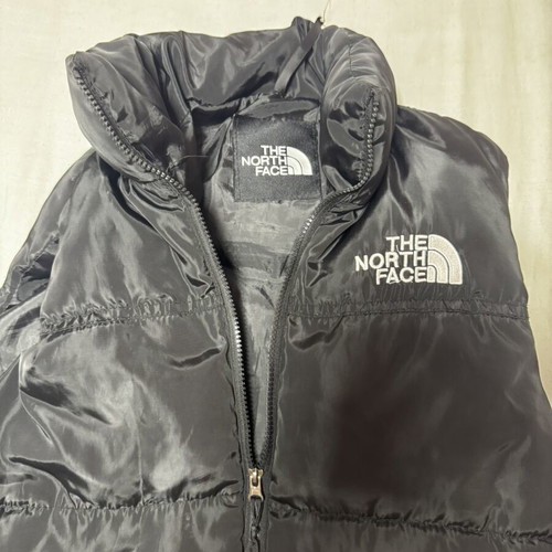 The North Face puffer vest, black, size M