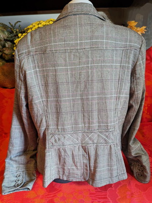 S.Oliver blazer jacket checked used, size M