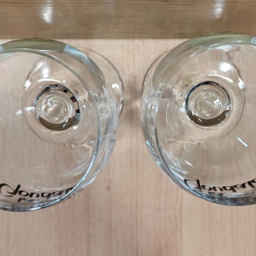 La Goudale Beer Set of Two Promotional Glasses 250ml like new
