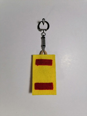 Fabric keychains handmade new