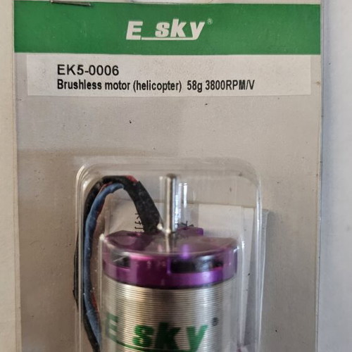 E-Sky EK5-0006 Brushless Motor 3800KV 58g like new for RC Helicopter
