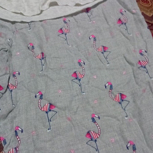 Love pajama set new, gray with pink details, size M