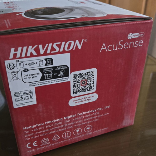 Hikvision AcuSense IP Dome Camera 4MP, sealed, new