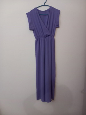 Purple one-piece jumpsuit