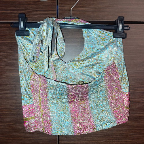 Summer set palazzo and top like new, multicolor, silk blend