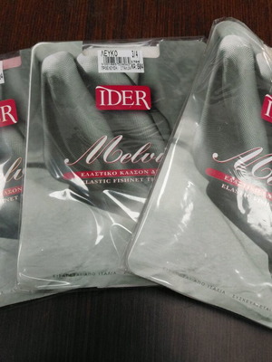 Ider Melvil No 3/4 Fishnet Tights Pack of 3 New