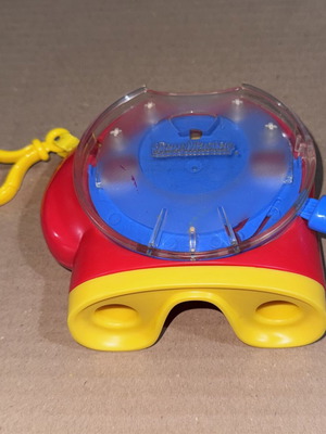 Fisher-Price View-Master Model O used, red yellow blue with keychain
