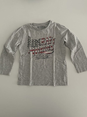 Mayoral long-sleeve shirt like new, grey, size 7 years 122 cm