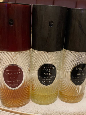 Lanvin eau de toilette used, set of 3 authentic vintage