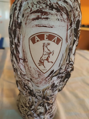 AEL glass bottle handmade collectible