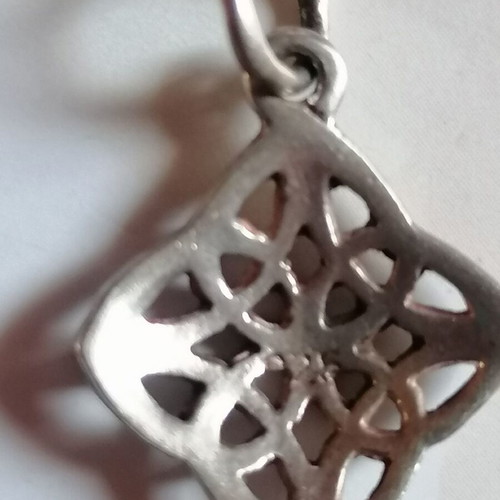 Silver 925 pendant square with Celtic design new