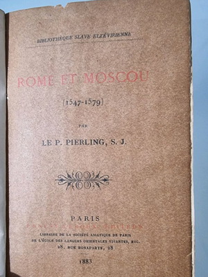Rome et Moscou 1883 used historical book