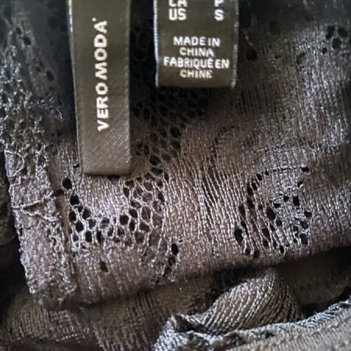 Vero Moda dress black with elastic lace, new, size S