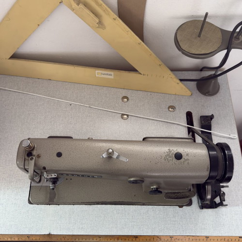 Brother DB2-B755-3 industrial sewing machine with table