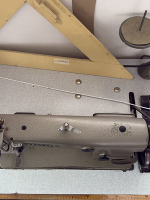 Brother DB2-B755-3 industrial sewing machine with table