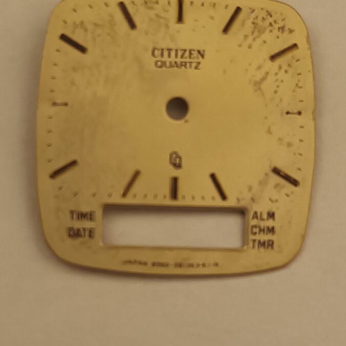 Citizen women's watch like new, analog and digital, yellow and silver