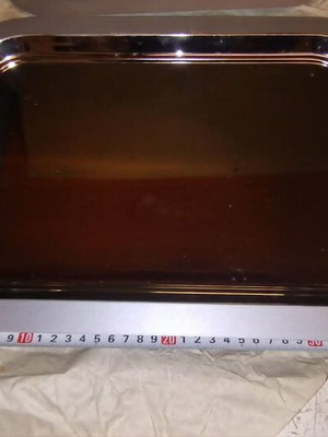 Set of 2 Inox Serving Trays with Handles new