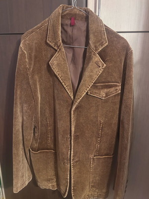 Berto Lucci corduroy jacket like new, brown, size M