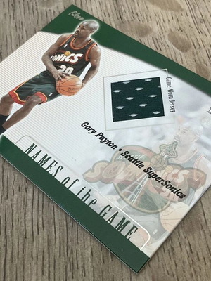 2001-02 Fleer Gary Payton NBA κάρτα με game worn φανέλα σαν καινούργιο