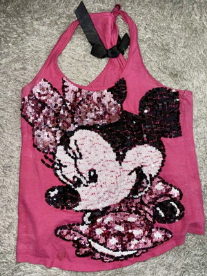 Minnie Mouse top μέγεθος L σαν καινούργιο, ροζ, Bershka