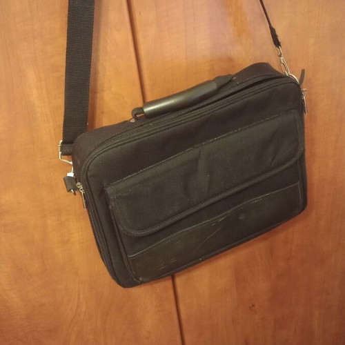 Laptop bag used, for smaller laptops, black