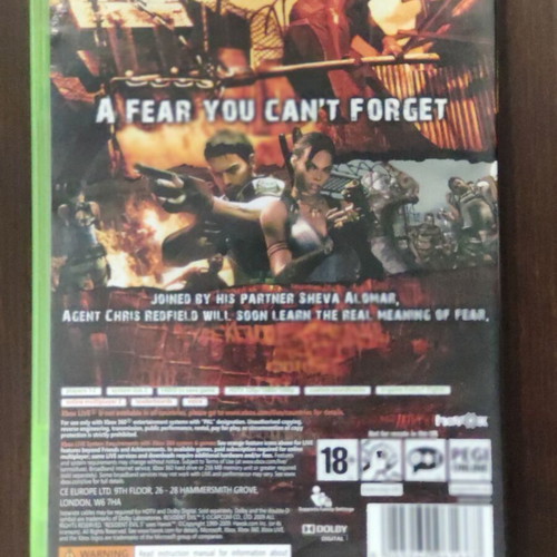Resident Evil 5 Xbox 360 video game like new