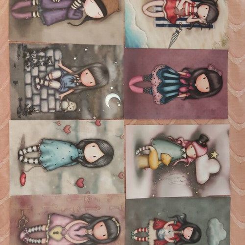 Santoro Gorjuss postcard set with carrying case