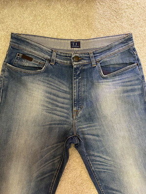 Trussardi jeans used, size L, blue